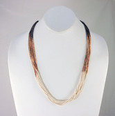 Ombre 10 strand Heishi Necklace