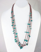 Fox Turquoise Nuggets Necklace ex. CG Wallace Coll.