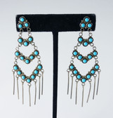 Zuni Turquoise Chandelier Earrings