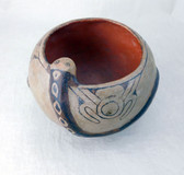 Antique Maricopa Indian Pottery Snake Jar