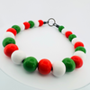 Beaded Dog Collar Slip-on Wrapped Present Christmas Collection | Dainty Days — view 5