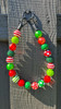 Beaded Dog Collar Slip-on Peppermint Swirls Christmas Collection | Dainty Days — view 2