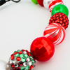 Beaded Dog Collar Slip-on Disco Swirls Christmas Collection | Dainty Days — view 7