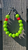Beaded Dog Collar Slip-on Red Grinch Christmas Collection | Dainty Days — view 3