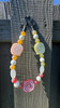 Beaded Dog Collar Slip-on Orange / Yellow / Red Gum Drop Buttons Christmas Collection | Dainty Days — view 2