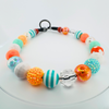 Beaded Dog Collar Slip-on Classic Miami Dolphins Glossy Sports Collection | Dainty Days — view 4