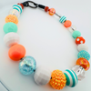 Beaded Dog Collar Slip-on Classic Miami Dolphins Glossy Sports Collection | Dainty Days — view 6
