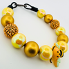 Beaded Dog Collar Slip-on Bumble Bee Sparkle Honey Collection | Dainty Days — view 5
