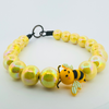 Beaded Dog Collar Slip-on Bumble Bee Glossy Sparkle Honey Collection | Dainty Days — view 4