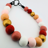 Beaded Dog Collar Slip-on Pink / Peach Nature Collection | Dainty Days — view 2