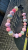 Beaded Dog Collar Slip-on Pink Shine Glossy Traditional Collection | Dainty Days — view 1
