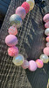 Beaded Dog Collar Slip-on Pink Shine Glossy Traditional Collection | Dainty Days — view 2