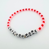 Beaded Bracelet Love You More Valentine's Collection | Dainty Days