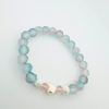 Beaded Bracelet White Heart Valentine's Collection | Dainty Days