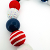 Beaded Dog Collar Slip-on Pawtriotic Pup 4th of July Collection | Dainty Days