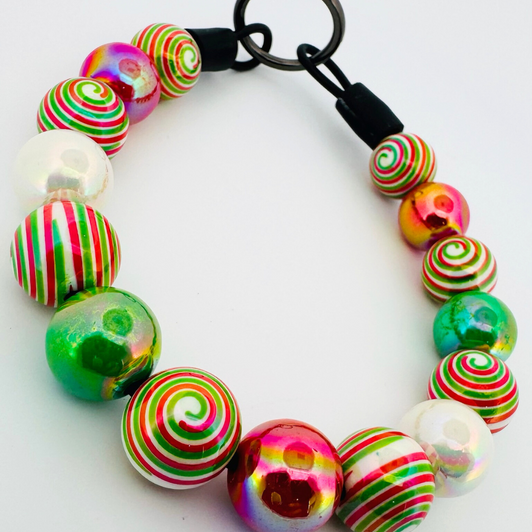 Beaded Dog Collar Slip-on Swirls Slip-on Christmas Collection | Dainty Days