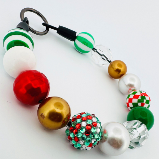 Beaded Dog Collar Slip-on Glass Presents Christmas Collection | Dainty Days — view 4