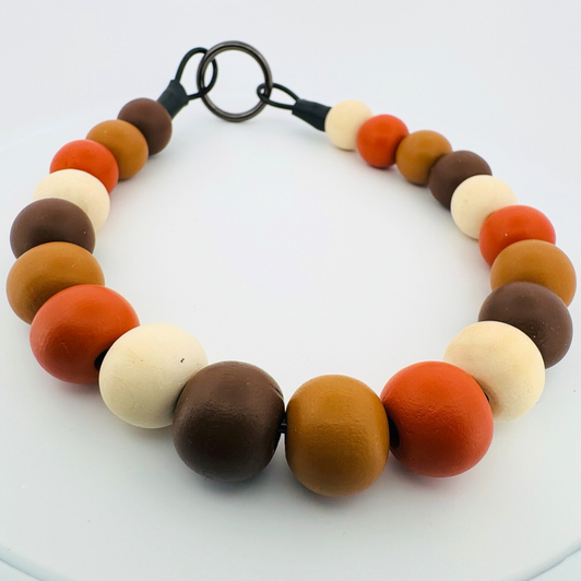 Beaded Dog Collar Slip-on Harvest Dance Matte Harvest Collection | Dainty Days — view 1