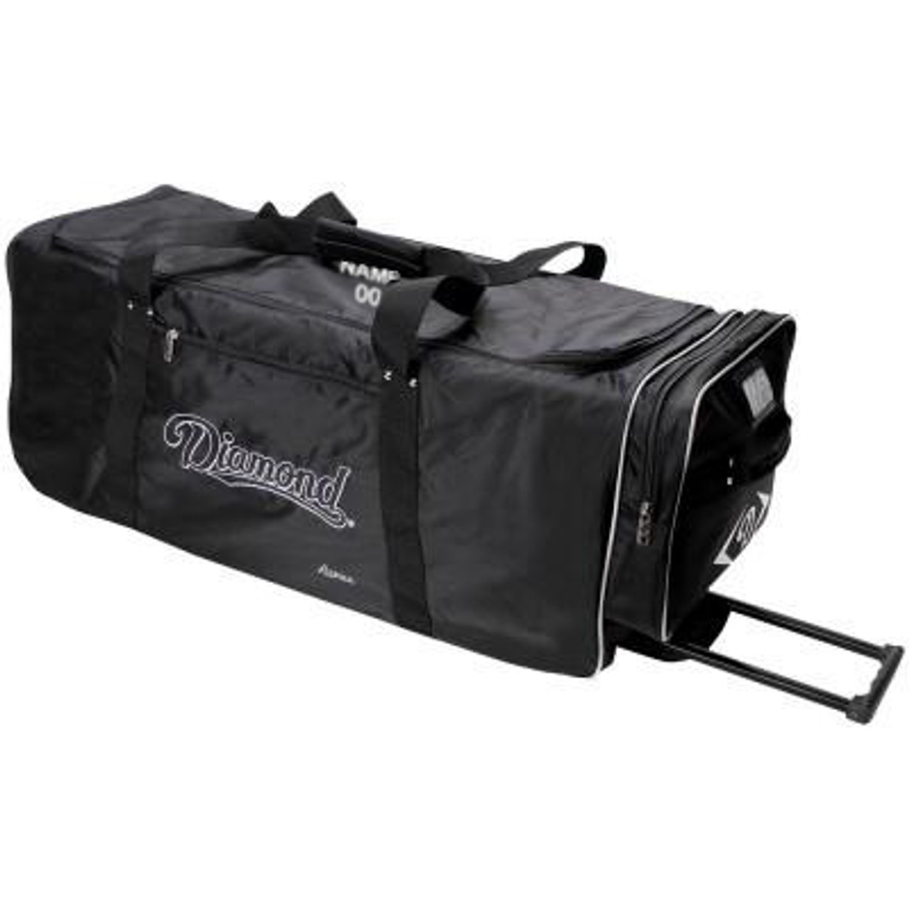 Embroidered Name Black Duffel Bags For Women