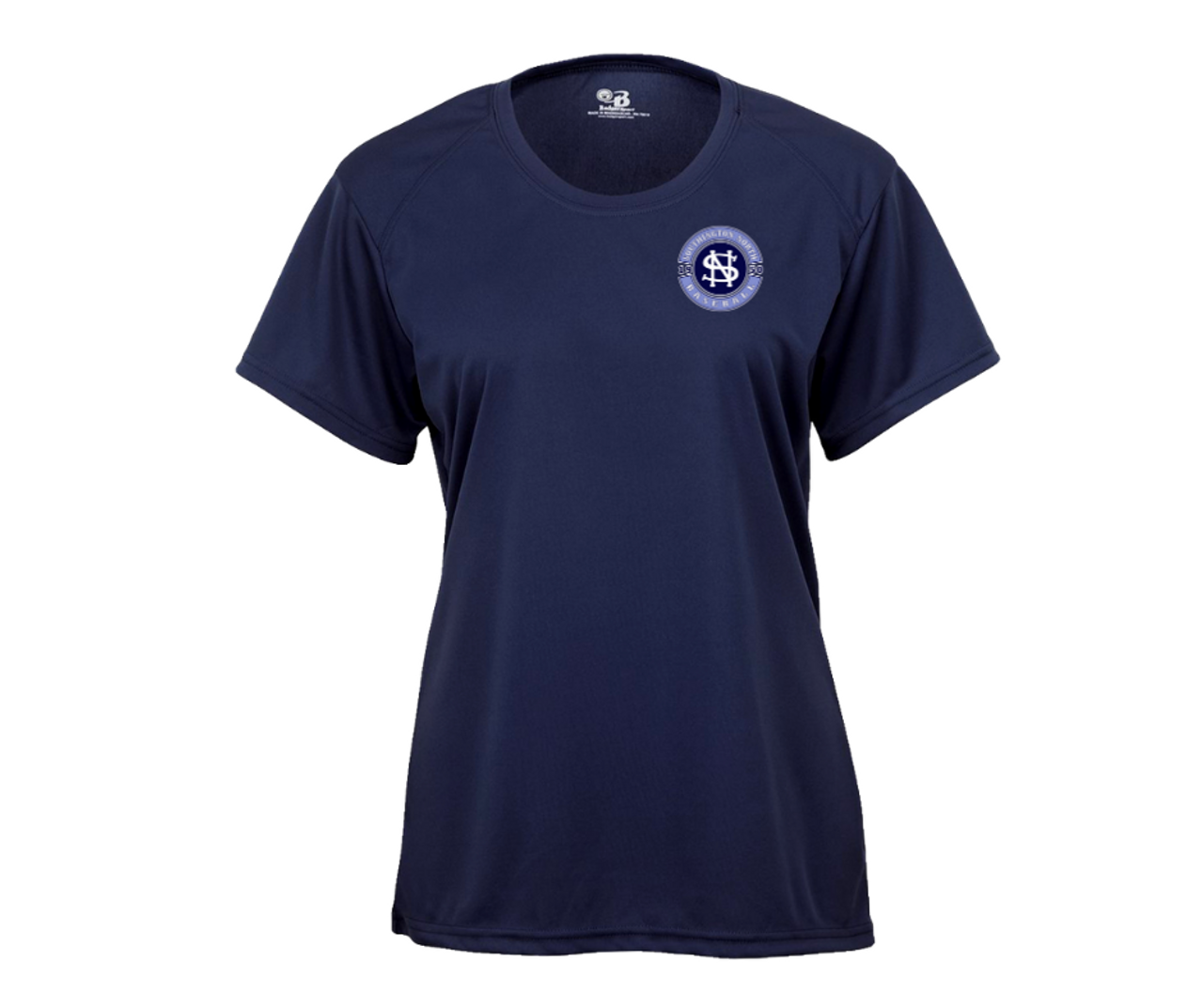 North Baseball Ladies Wicking T-Shirt with Left Chest Logo