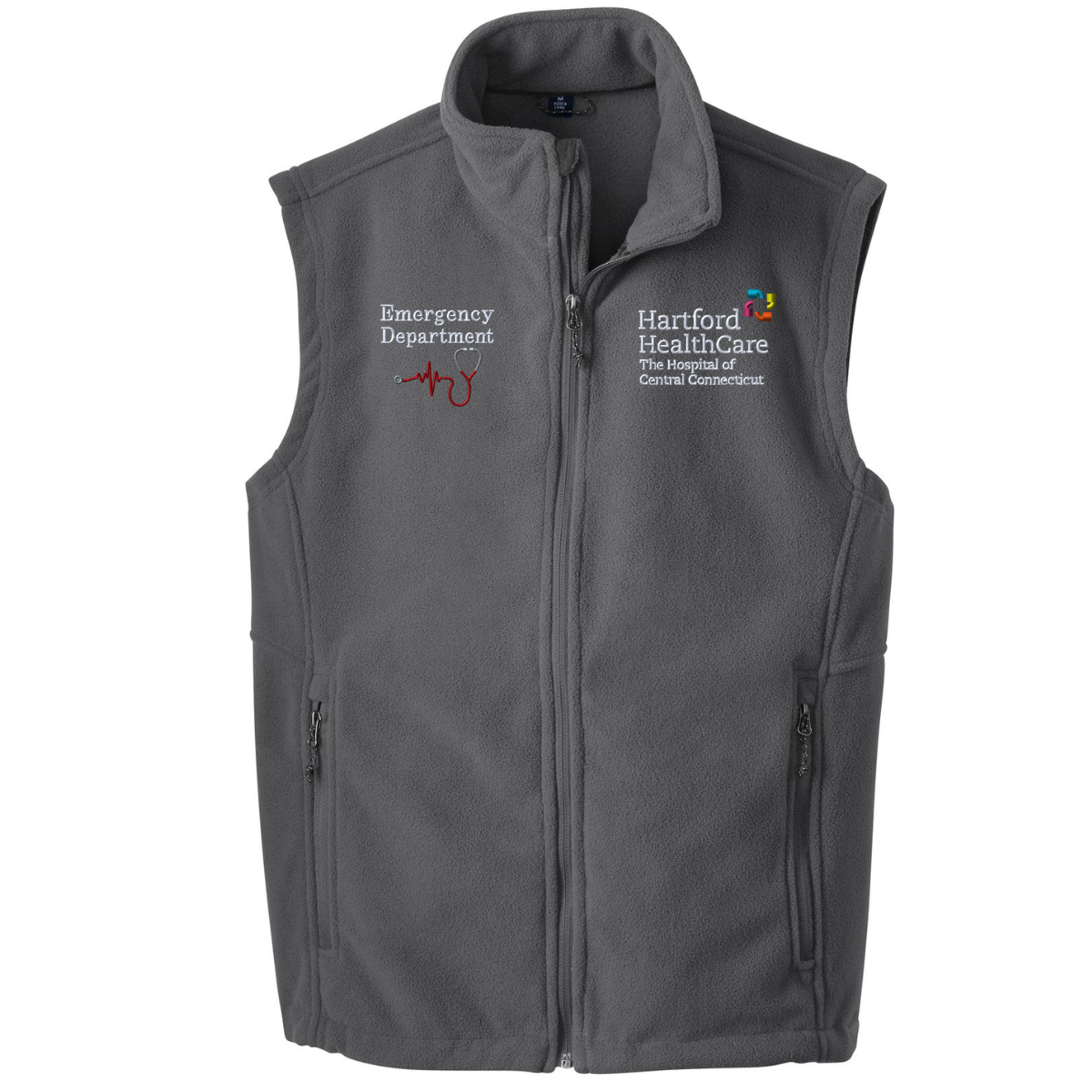 THOCC Emergency Department Iron Gray Fleece Vest - Southington the