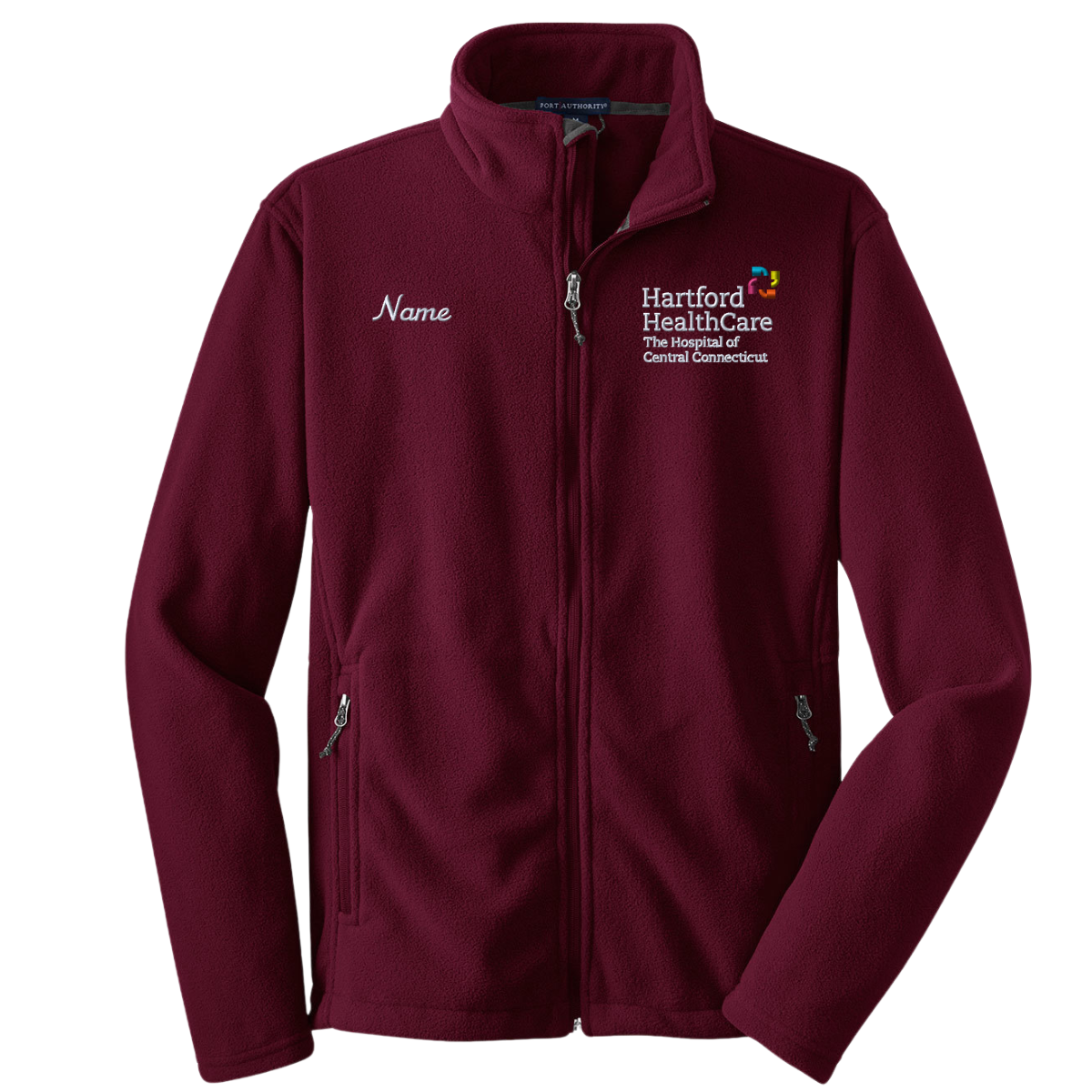 THOCC Inpatient Rehab Maroon Chill Fleece Jacket - Southington the