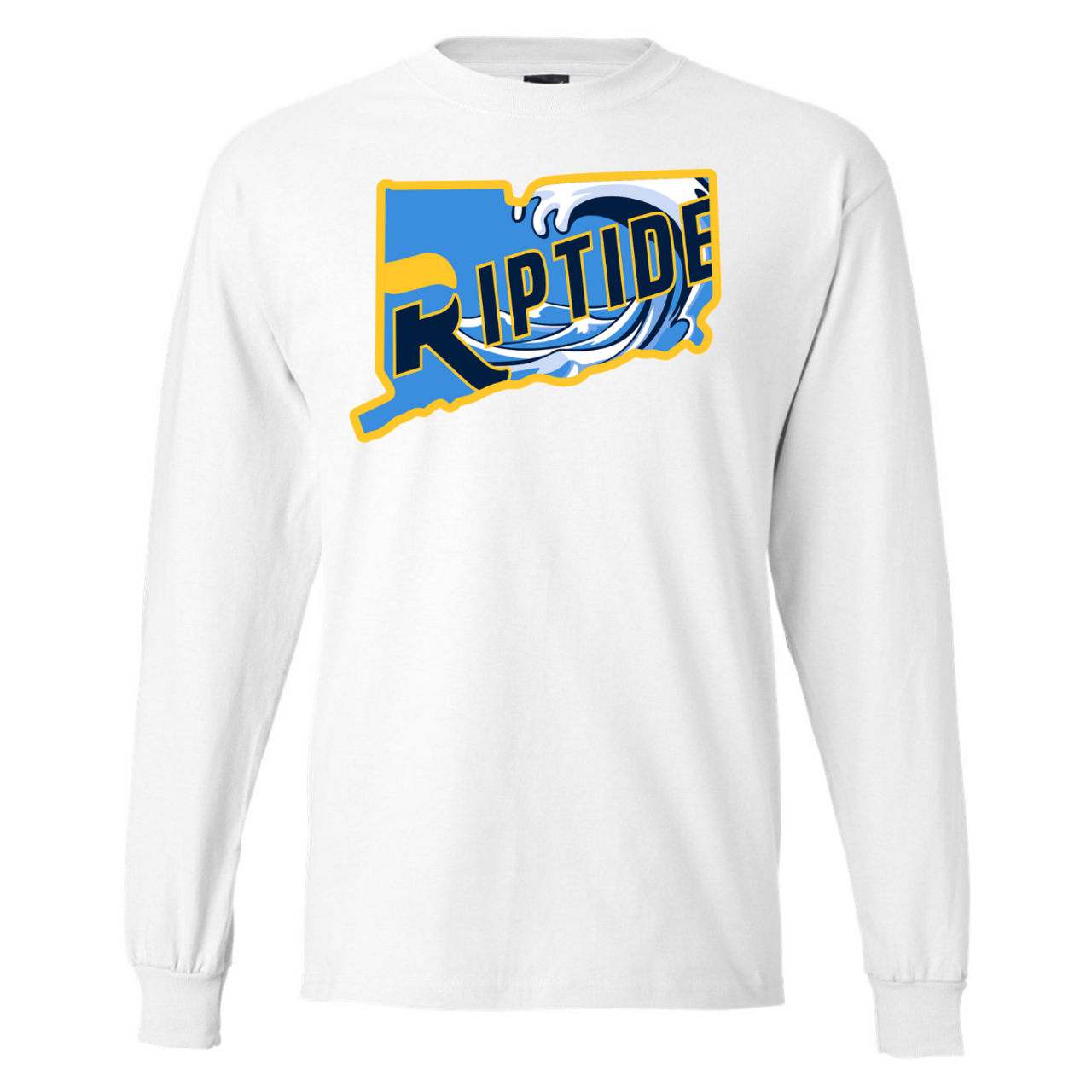 Riptide Baseball State Logo White Long Sleeve - Southington the Athletic  Shop