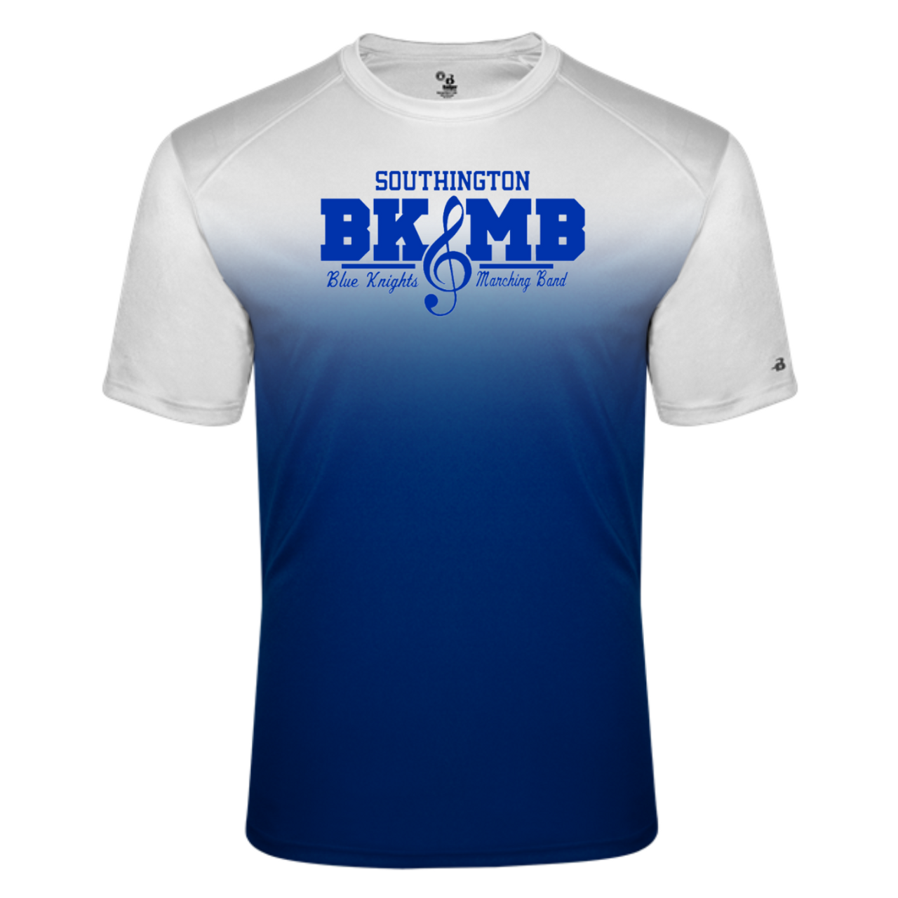 Black Blue Ombre Long Sleeve Shirts Basketball