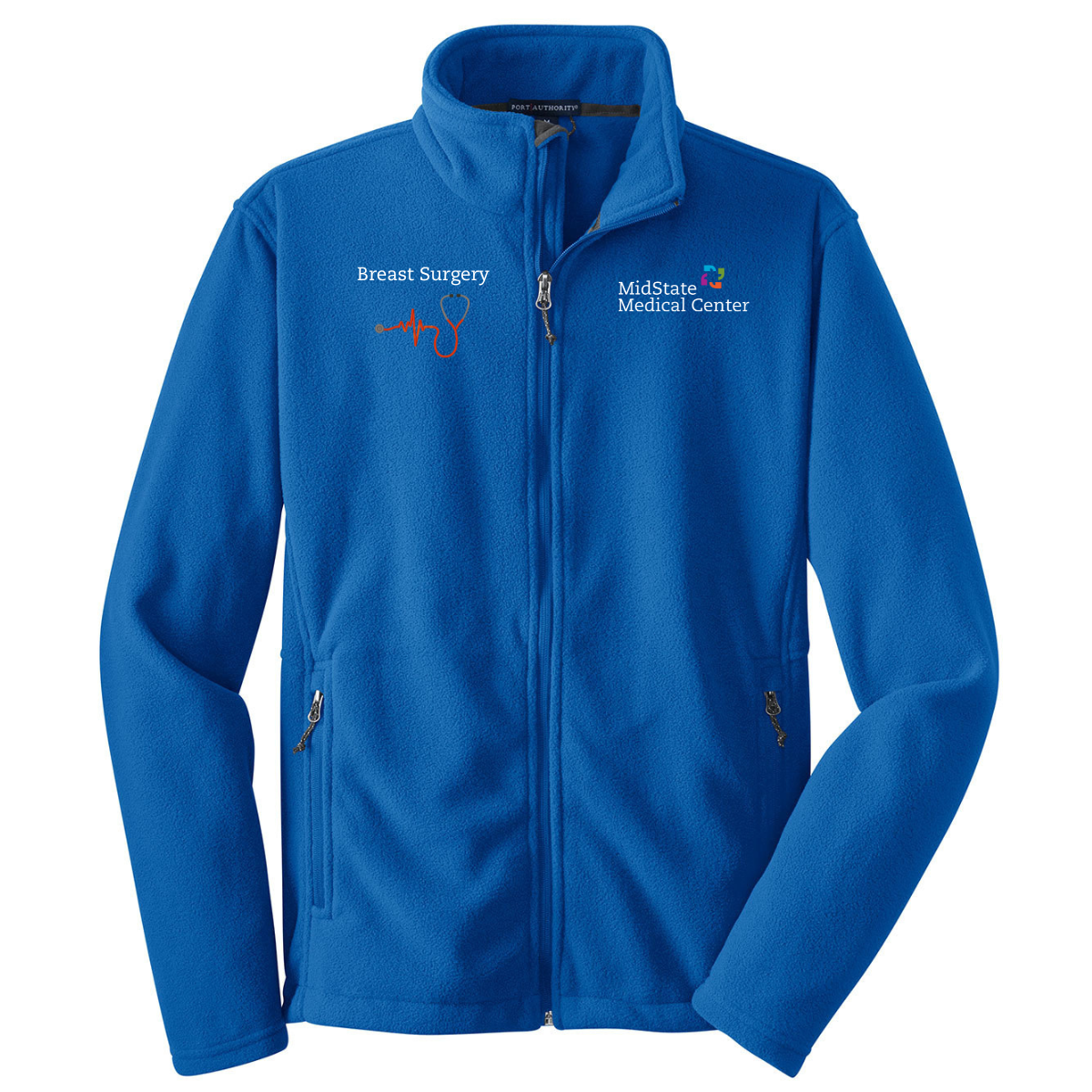MidState Breast Surgery Royal Chill Fleece Jacket - Southington 