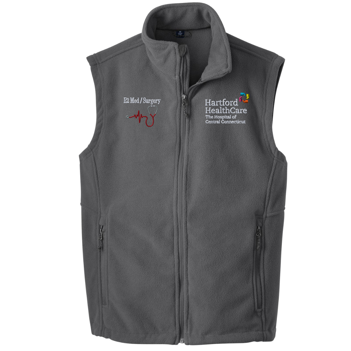 THOCC E2 Med Surgery Iron Gray Fleece Vest - Southington the