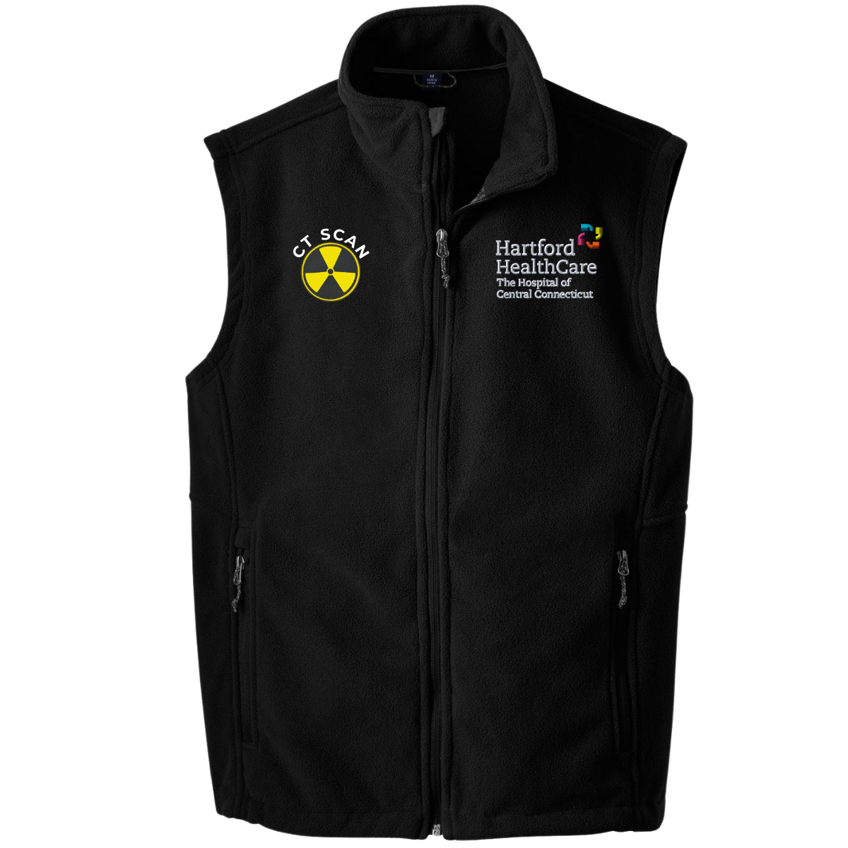 THOCC Radiology Black Fleece Vest - Southington the Athletic Shop