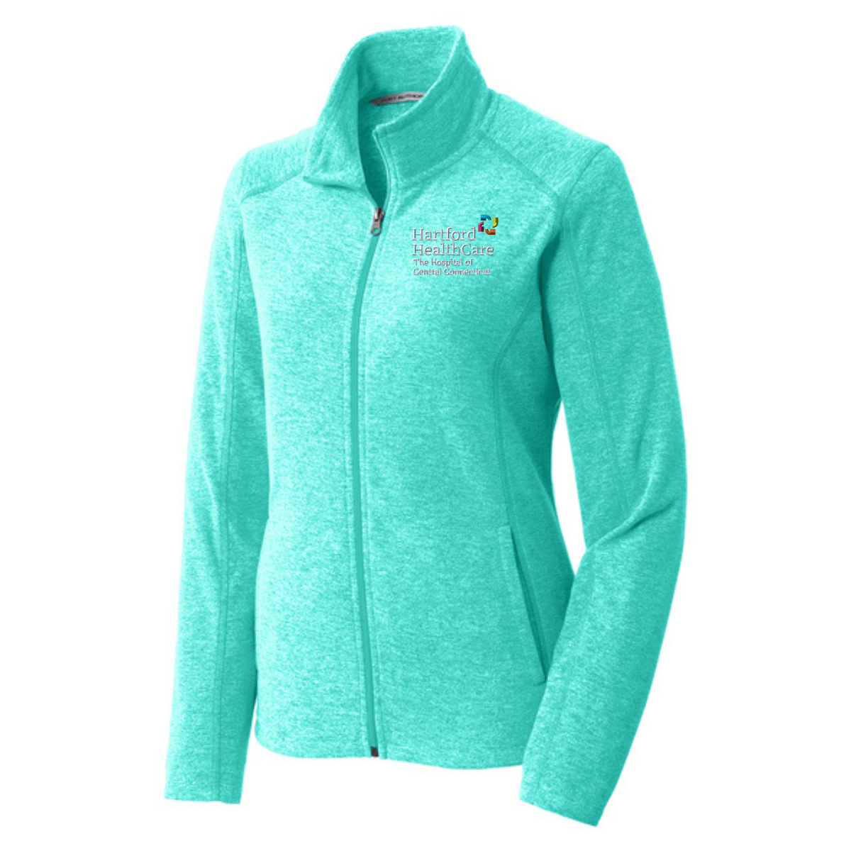 BRIEFING モックネック ブルーグリーン レディース THOCC Secretary Aqua Green Heather Ladies Micro Fleece