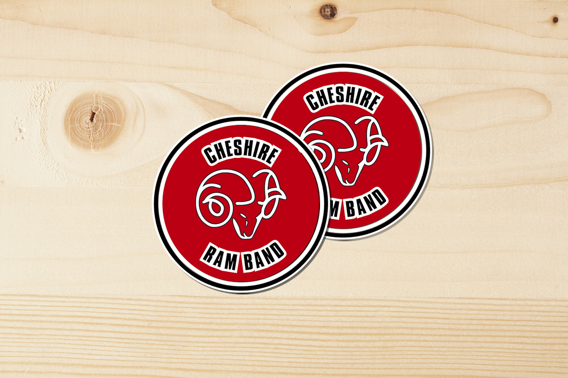 Cheshire Ram Band Sticker Southington the Athletic Shop