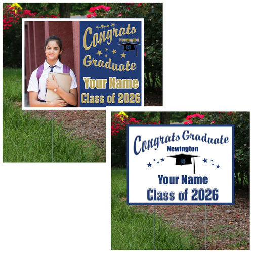Newington Graduation Lawn Sign