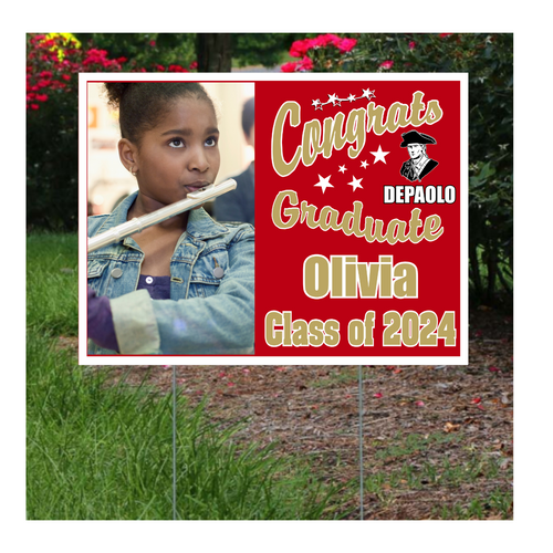 Depaolo Graduation Lawn Sign