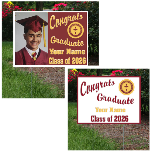 Sacred Heart Middle School Lawn Sign