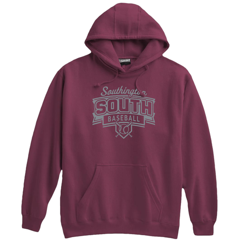 Southington South Baseball Maroon Hoodie