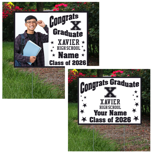 Xavier Graduation Lawn Sign