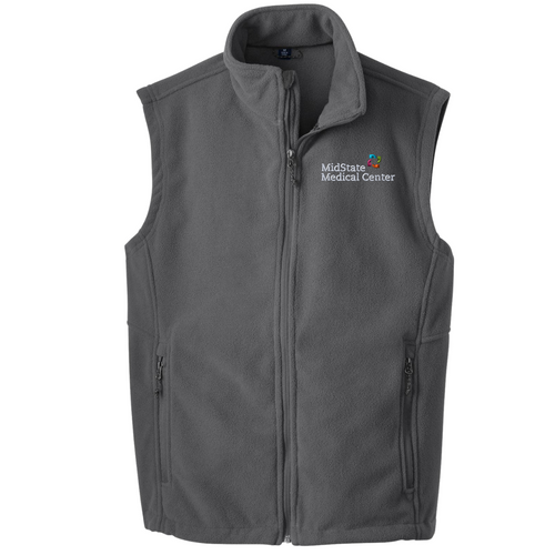 MidState Behavioral Health Iron Gray Fleece Vest MidState Behavioral Health Iron Gray Fleece Vest