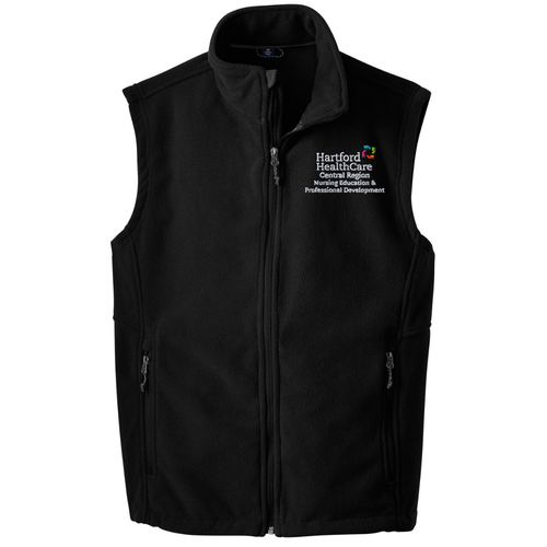 HHC Central Region Nursing Education Black Fleece Vest