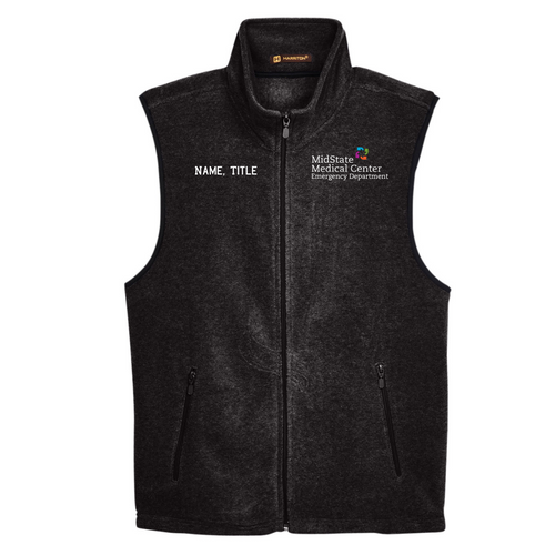 MidState ER Black Fleece Vest