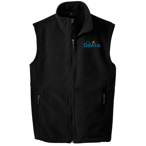 Davita Black Fleece Vest