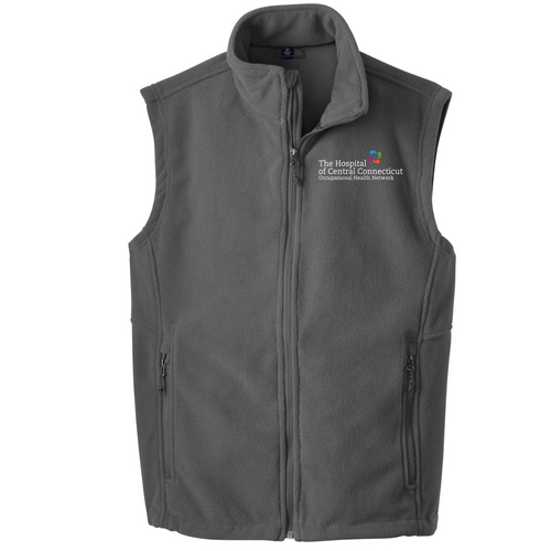 THOCC Occupational Health Network Iron Gray Fleece Vest THOCC Occupational Health Network Iron Gray Fleece Vest