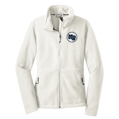 NJAHPERD Ladies Winter White Fleece Jacket