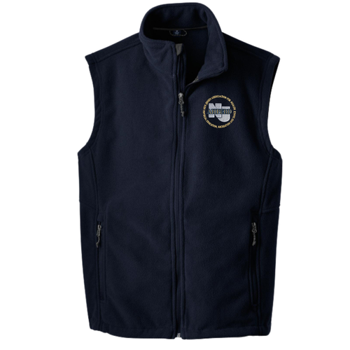 NJAHPERD Unisex Navy Fleece Vest