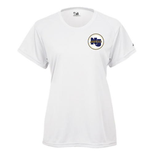 NJAHPERD Ladies Moisture Wicking White Short Sleeve