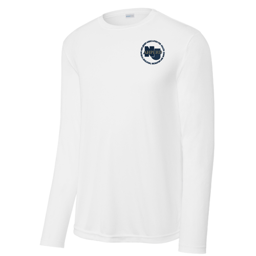 NJAHPERD Unisex Moisture Wicking White Long Sleeve