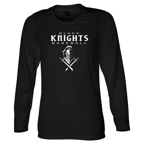 Black Knights Ladies Moisture Wicking Long Sleeve