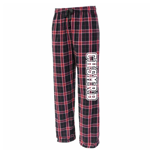 Cheshire Ram Band Red/Black Flannel Pant w/ CHSMRB Logo