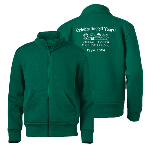 30th Anniversary Village Green Nursery Full Zip Mock Neck (Toddler/Youth/Adult)